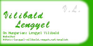 vilibald lengyel business card